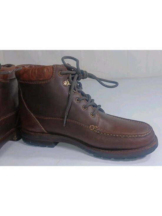 COLE HAAN 8471 Country Brown Leather Chukka Ankle Boots Men\'s US 8 M RARE Brasil